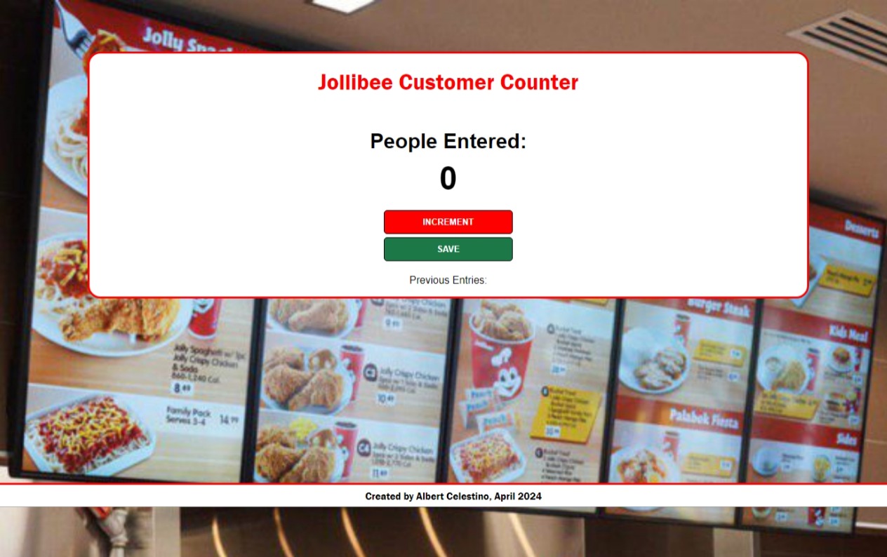 Jollibee Customer Counteer